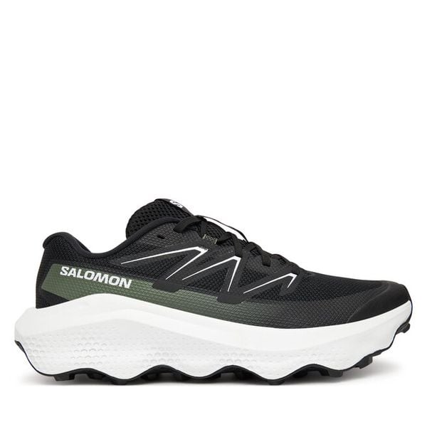 Buty do biegania Salomon. Czarne buty sportowe męskie Salomon, bez zapięcia, do biegania. Za 489.99 zł.