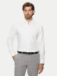 Boss Koszula 50470583 Écru Slim Fit. Koszule męskie Boss, m, bez wzorów, z bawełny, bez kołnierzyka, bez ramiączek. Za 239.99 zł.