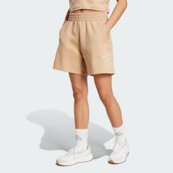 Szorty Future Icons 3-Stripes. Brązowe obuwie sportowe damskie Adidas, m, bez wzorów, z materiału, sportowe, na fitness i siłownię. Za 199.00 zł.