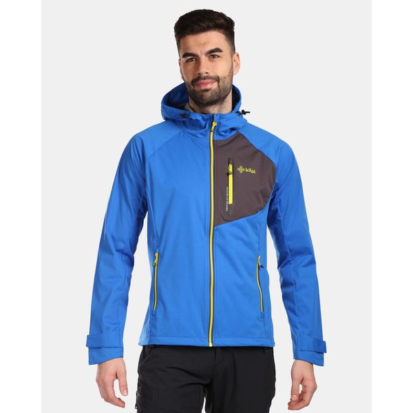 Męska kurtka softshell Kilpi BELTRA-M. Niebieskie kurtki męskie Kilpi, m, bez wzorów, z softshellu, trekkingowe. Za 370.41 zł.
