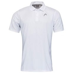 Koszulka polo męska CLUB 22 Tech. Niebieskie koszulki polo męskie Head, m, bez wzorów, z materiału, bez kołnierzyka, bez ramiączek, tenisowe. Za 159.99 zł.