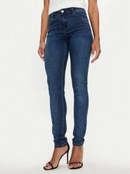 Morgan Jeansy 201-POM.P Granatowy Slim Fit. Niebieskie jeansy damskie Morgan. Za 129.99 zł.