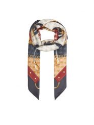 Guess Chusta AW5343 POL03 Szary. Szare czapki i kapelusze damskie Guess, z aplikacjami, z poliesteru. Za 159.99 zł.