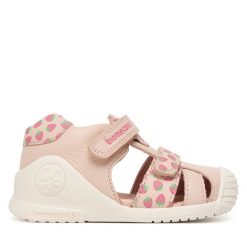 Sandały Biomecanics. Czerwone sandały dziewczęce Biomecanics, bez zapięcia. Za 269.99 zł.