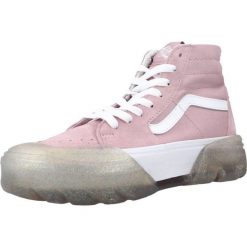 Buty VANS SK8-HI TAPERED Rose. Czerwone trampki i tenisówki damskie Vans, bez wzorów, ze skóry, bez zapięcia. Za 329.99 zł.