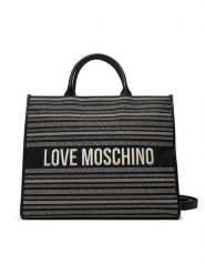 LOVE MOSCHINO Torebka JC4239PP0MKO100A Czarny. Czarne torebki do ręki damskie Love Moschino, bez wzorów, z materiału, bez dodatków. Za 539.99 zł.