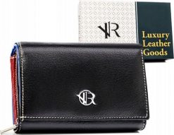 Rovicky Skórzany portfel damski na zatrzask - Rovicky NoSize. Portfele damskie ROVICKY, bez wzorów. Za 178.44 zł.