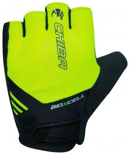 Oddychające rękawiczki rowerowe BIOXCELL AIR. Czarne rękawiczki męskie Chiba, na lato, bez wzorów, z materiału. Za 221.90 zł.
