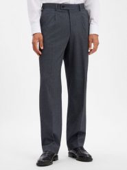 Finshley & Harding London spodnie z zestawu modułowego z domieszką wełny Mężczyźni Comfort Fit szary, 48. Szare eleganckie spodnie męskie Finshley & Harding London, m, bez wzorów, z wełny. Za 349.95 zł.