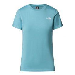 The North Face Koszulka Simple Dome Nf0A87Nhbtr. Niebieskie koszulki sportowe damskie The North Face, bez wzorów, bez kołnierzyka, bez ramiączek. Za 91.99 zł.
