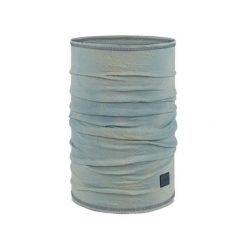 Bandana BUFF MERINO LW NATURAL TYE DYE FLINT. Niebieskie szaliki i chusty damskie Buff, na zimę, bez wzorów, sportowe. Za 119.99 zł.