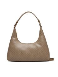Calvin Klein Torebka Emblem Aop Conv Shoulder Bag LV04F3298G Beżowy. Brązowe torebki do ręki damskie Calvin Klein, bez wzorów, ze skóry, bez dodatków. Za 529.99 zł.