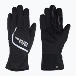 Rękawiczki rowerowe Jack Wolfskin Morobbia Light. Czarne rękawiczki męskie Jack Wolfskin, bez wzorów, z materiału. Za 189.99 zł.