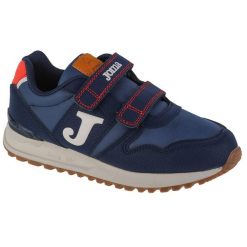 Buty sportowe Sneakersy chłopięce, 200 Jr 22 J200W. Niebieskie trampki i tenisówki chłopięce Joma, bez wzorów, sportowe, bez zapięcia. Za 99.99 zł.
