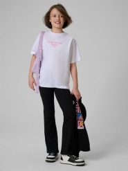 4F Legginsy dzianinowe z rozszerzanymi nogawkami dziewczęce - czarne 164 (13-14 lat). Czarne legginsy dla dziewczynek 4f, bez wzorów, z dzianiny. Za 69.99 zł.