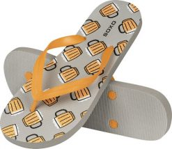 Soxo Japonki Plażowe Comfort Unisex SOXO | Wesołe & Kolorowe w Piwo | Idealne na Plażę Wakacje i na Basen 4243. Klapki damskie Soxo, bez wzorów, sportowe, bez obcasa. Za 49.99 zł.
