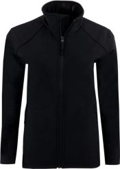 Damska kurtka softshell Uniwear czarna. Czarne kurtki sportowe damskie Erima, m, bez wzorów, z elastanu, bez kaptura. Za 195.99 zł.