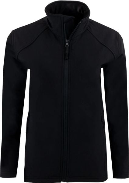 Damska kurtka softshell Uniwear czarna. Czarne kurtki damskie Erima, na zimę, m, bez wzorów, z elastanu, bez kaptura. Za 195.99 zł.