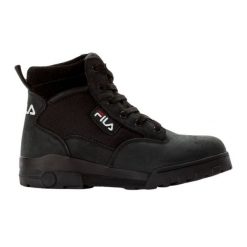 Buty Fila Grunge Ii mid FFW0217 80010 czarne. Czarne obuwie sportowe damskie bez wzorów, z nubiku. Za 607.12 zł.