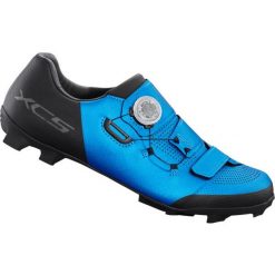 Buty rowerowe MTB męskie Shimano SH-XC502. Niebieskie buty sportowe męskie Shimano, bez zapięcia, rowerowe. Za 688.40 zł.