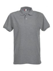 Clique Stretch Premium Polo - Męska rozciągliwa koszulka polo – grey melange. Szare koszulki polo męskie CLIQUE, m, bez wzorów, z bawełny, bez ramiączek. Za 153.99 zł.