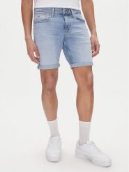 Tommy Jeans Szorty jeansowe Scanton DM0DM20954 Niebieski Slim Fit. Niebieskie szorty męskie Tommy Jeans, m, bez wzorów, z bawełny. Za 189.99 zł.