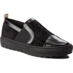 Półbuty GEOX - D Breeda A D642QA 0DS21 C9999 Black. Czarne półbuty damskie Geox, z materiału. W wyprzedaży za 229.00 zł.
