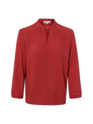 More & More koszulka z dekoltem Kobiety czerwony, 40. Czerwone t-shirty damskie More & More, bez wzorów, biznesowe, bez kołnierzyka. Za 279.95 zł.