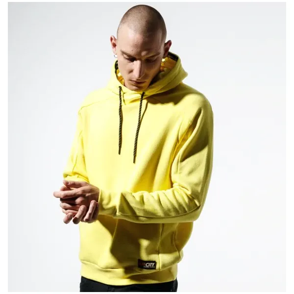 Confront Bluza City Sweatshirt , żółty, rozmiar XL. Żółte bluzy męskie Confront, m, bez wzorów, z bawełny, bez kaptura. W wyprzedaży za 119.99 zł.