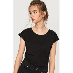 T-shirt z bawełny organicznej - Czarny. T-shirty damskie marki DOMYOS. Za 24.99 zł.