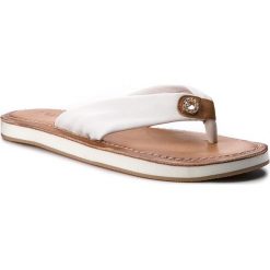 Japonki INUOVO - 9087 White. Białe klapki damskie Inuovo, bez wzorów, ze skóry, bez obcasa, bez zapięcia. W wyprzedaży za 139.00 zł.