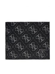 Guess Portfel Vezzola Leather Slg SMVELE LEA20 Czarny. Czarne portfele męskie Guess, z aplikacjami, ze skóry. Za 339.99 zł.