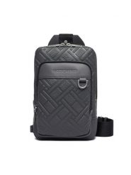 Tommy Hilfiger Saszetka Th Flag Slingpack AM0AM14430 Szary. Szare saszetki męskie Tommy Hilfiger, ze skóry. Za 489.99 zł.