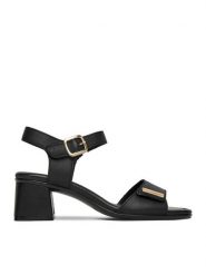 Remonte Sandały CEO-D1K54-00 Czarny. Czarne sandały damskie Remonte, bez wzorów, ze skóry, bez obcasa, na słupku, bez zapięcia. Za 379.99 zł.