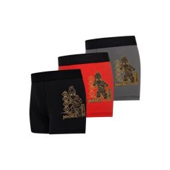 Bokserki Chłopięce 3 Sztuki LEGO Ninjago Aiko202 Czarne. Czarne spodnie sportowe dla chłopców LEGO, bez wzorów, sportowe, trekkingowe. Za 99.99 zł.