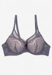 Granatowo-Różowy Biustonosz Full Cup z Ozdobną Koronką Sovgis. Niebieskie biustonosze Born2be, bez wzorów, z jeansu. Za 19.99 zł.