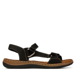Sandały Go Soft. Czarne klapki damskie GO SOFT, bez wzorów, bez obcasa, na płaskiej podeszwie, bez zapięcia. Za 159.99 zł.