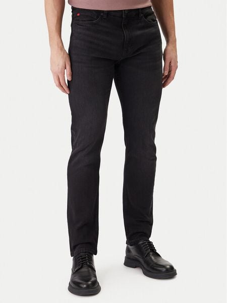 HUGO Jeansy 50555179 Szary Regular Fit. Szare jeansy męskie Hugo. Za 308.99 zł.