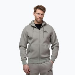 Bluza męska Pitbull Sampson Hooded Zip Sweatshirt. Szare bluzy męskie PITBULL, m, bez wzorów, z bawełny, bez kaptura. Za 299.99 zł.