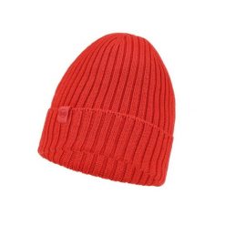 Czapka zimowa z wełny merino Buff Merino Wool Norval. Czerwone czapki i kapelusze męskie Buff, na zimę, bez wzorów, z materiału. Za 174.35 zł.