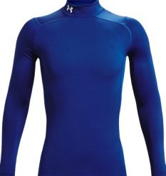 Kurtka kompresyjna Under Armour ColdGear Niebieska Męska. Białe kurtki męskie Under Armour, na zimę, m, bez wzorów, z elastanu, bez kaptura. Za 248.55 zł.