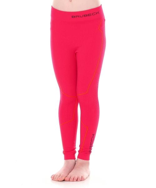 Spodnie junior dziewczęce Brubeck THERMO. Czerwone spodnie materiałowe dla dziewczynek Brubeck, bez wzorów, z dzianiny. Za 74.99 zł.