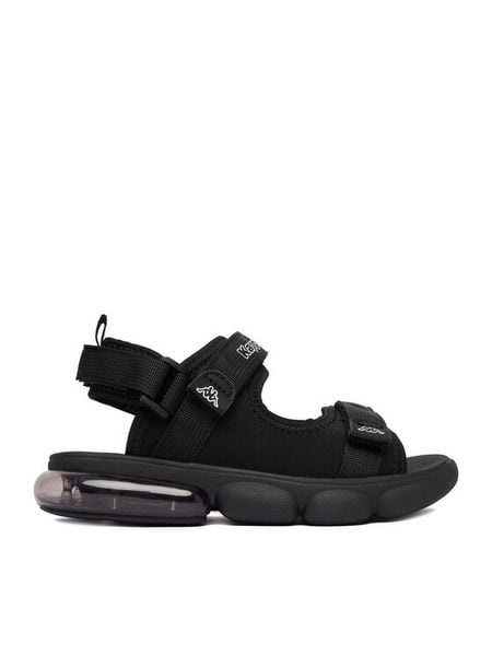 Kappa Sandały CEO-CP81-25987(CH) Czarny. Czarne sandały chłopięce Kappa, z materiału, bez zapięcia. Za 119.99 zł.