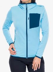 Bluza polarowa damska CMP Solvixa. Niebieskie bluzy damskie CMP, m, bez wzorów, z elastanu, bez kaptura. Za 269.49 zł.