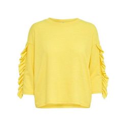 Only Panie Sweter Wiosna Ida 3/4 Ruffle Pullover Knt Złoty Kiwi (Rozmiar S). Żółte swetry damskie marki Only, na lato. W wyprzedaży za 45.00 zł.