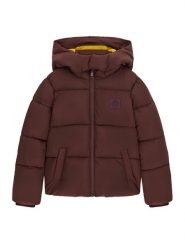 Guess Kurtka zimowa L6BL01 W3942 Bordowy Regular Fit. Czerwone buty zimowe dziewczęce Guess, na zimę, z aplikacjami, z syntetyku, bez kaptura. Za 364.99 zł.