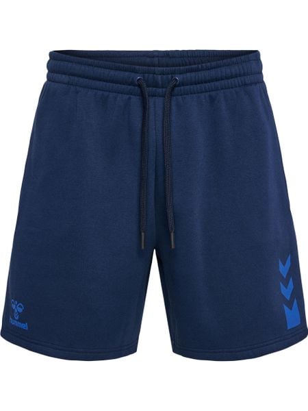 Szorty bawełniane Hummel Active. Niebieskie krótkie spodenki sportowe męskie Hummel, s, bez wzorów, z bawełny, na fitness i siłownię. Za 197.00 zł.