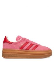 Adidas Sneakersy Gazelle Bold JQ7407 Różowy. Czerwone buty sportowe dziewczęce Adidas, bez wzorów, ze skóry, bez zapięcia. Za 349.99 zł.