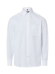 Nils Sundström Męska koszula casual Mężczyźni Regular Fit Bawełna biały, XXL. Białe koszule męskie Nils Sundström, m, bez wzorów, z bawełny, casualowe, bez kołnierzyka, bez ramiączek. Za 199.95 zł.