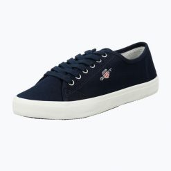 Trampki damskie GANT Pillox. Niebieskie trampki i tenisówki damskie GANT, bez wzorów, z bawełny, klasyczne, bez zapięcia. Za 219.99 zł.